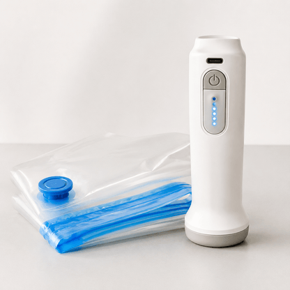 Tidyrow Vacuum Storage Bags with Electric Pump – Space Saver Bags for Clothes, Bedding & Doonas