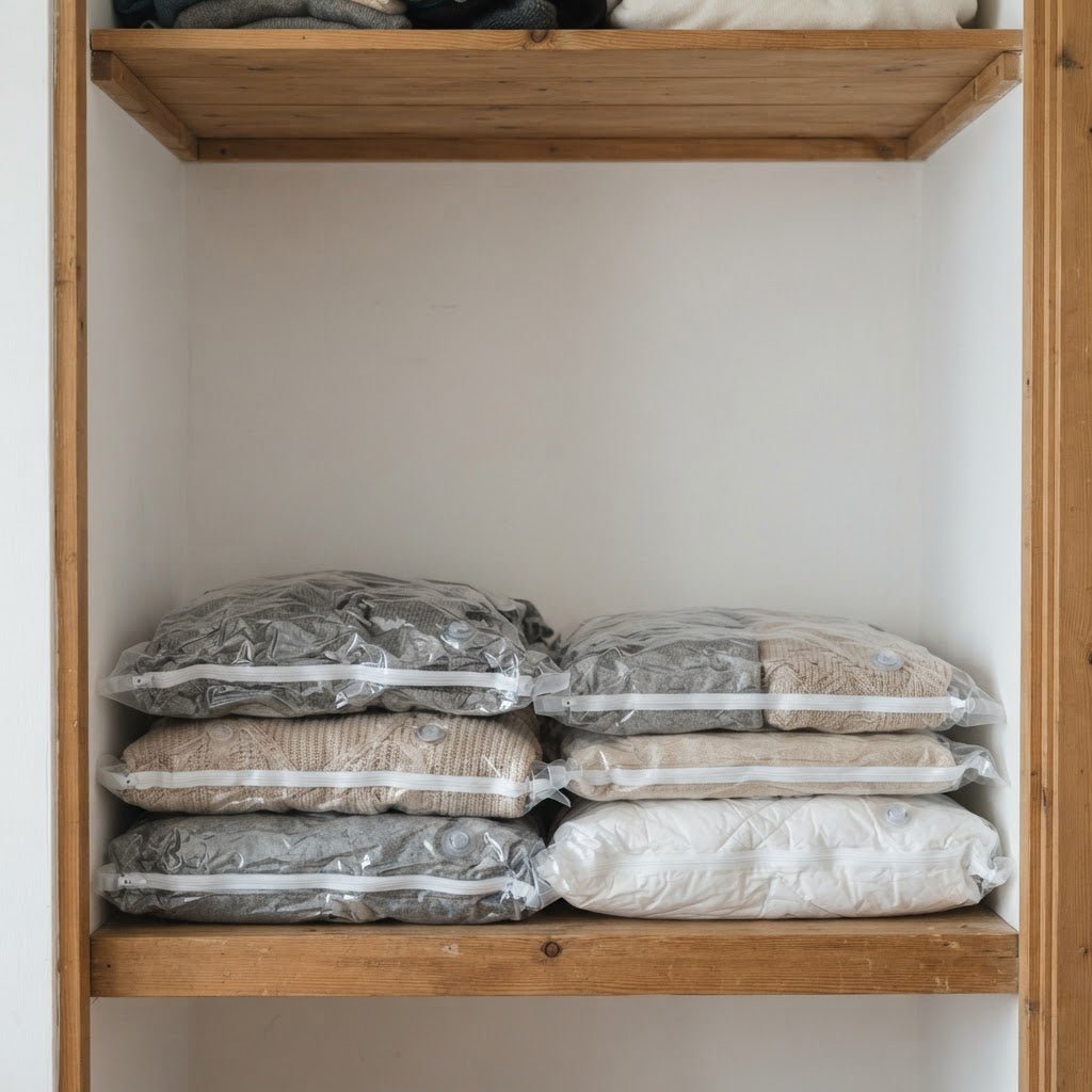 Tidyrow Vacuum Storage Bags with Electric Pump – Space Saver Bags for Clothes, Bedding & Doonas
