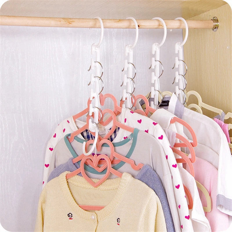 Magic Cascading Space-Saving Hangers