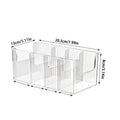 Clear Acrylic Pantry Storage Bin with Removable Dividers