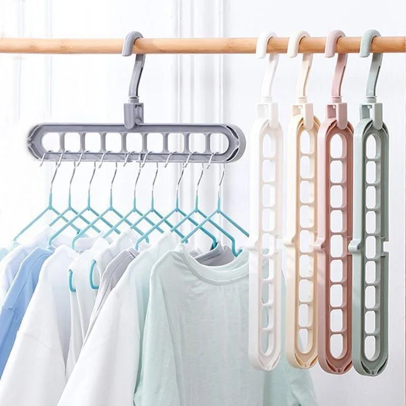 9-Slot Space-Saving Scarf & Accessory Hanger