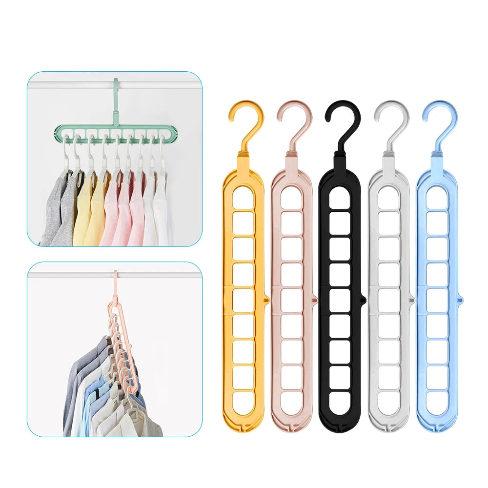 9-Slot Space-Saving Scarf & Accessory Hanger