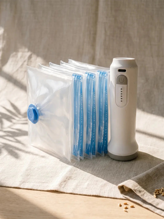 Tidyrow Vacuum Storage Bags with Electric Pump – Space Saver Bags for Clothes, Bedding & Doonas