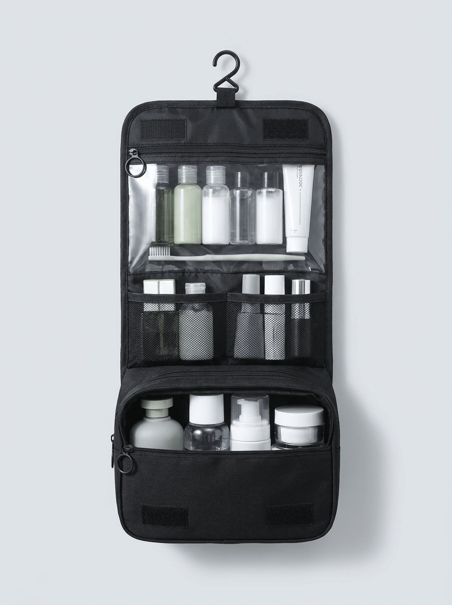 Tidyrow Hanging Travel Toiletry Bag Organiser